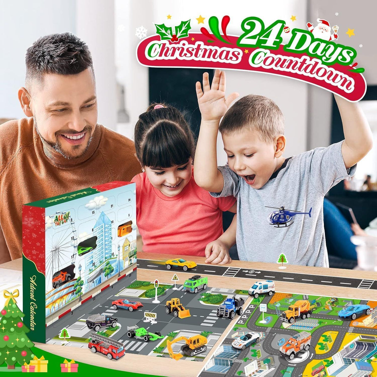 Childrens Advent Calendar 2025 Christmas Calendar Toys for 2-8 Year Old Kids for Kids