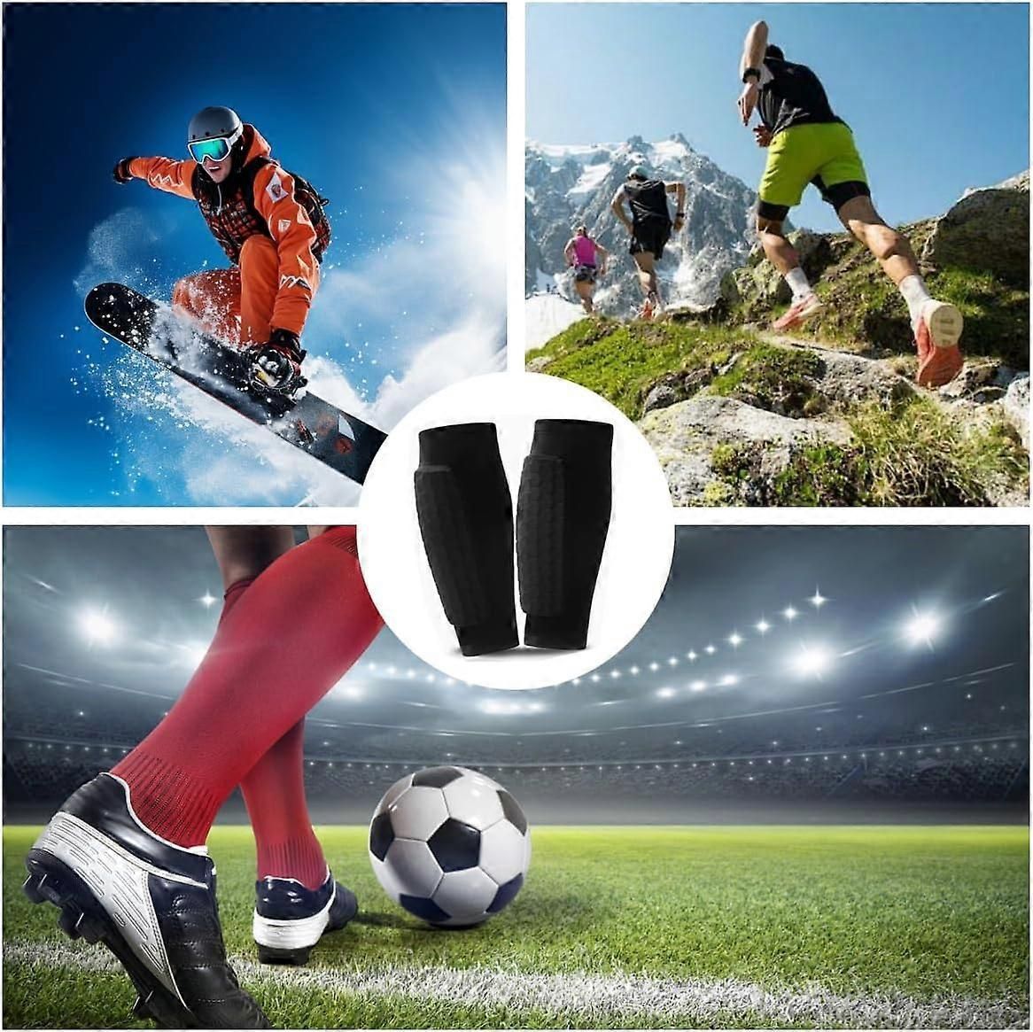 Shin Defender Guards For Football Soccer Youth Sizes 4-6 10-12 Years