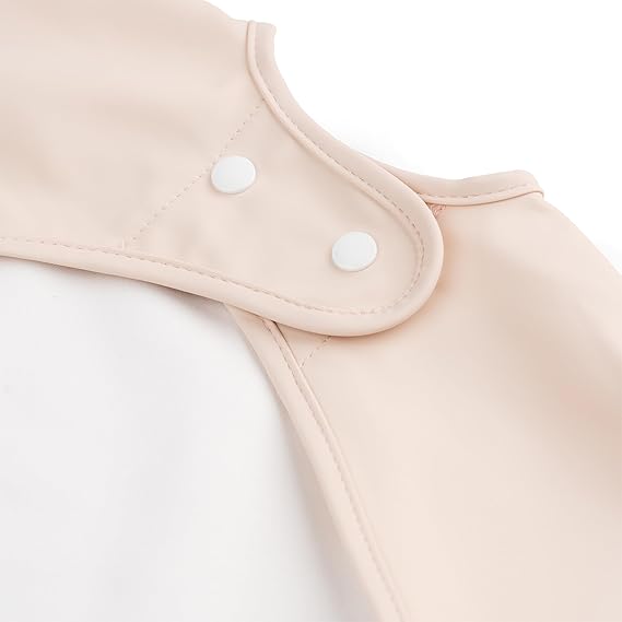 Done By Deer Sleeved Pocket Bib Playground Powder