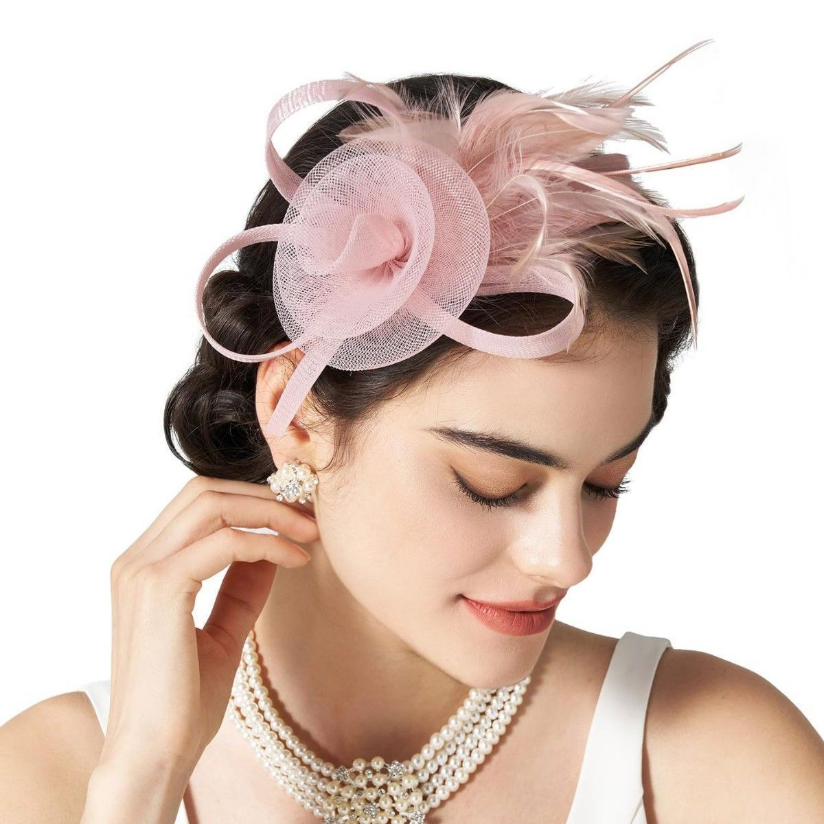 Fascinator Hats Fascinator headband for Women Tea Party Cocktail Wedding