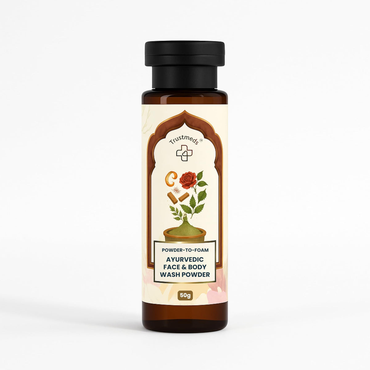 Trustmeds Ayurvedic Ubtan Face & Body Wash Powder
