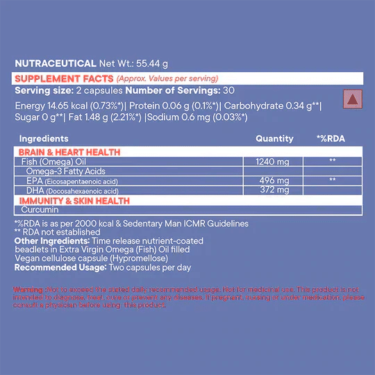 Slow Virgin Omega 3, 60 caps