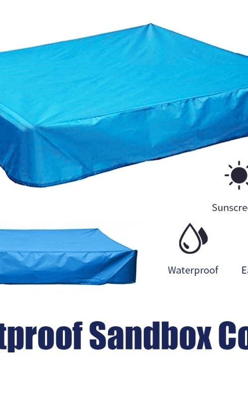 Sand Pit Sandbox Cover With Drawstring Waterproof UV Protection For Sandbox Outdoor