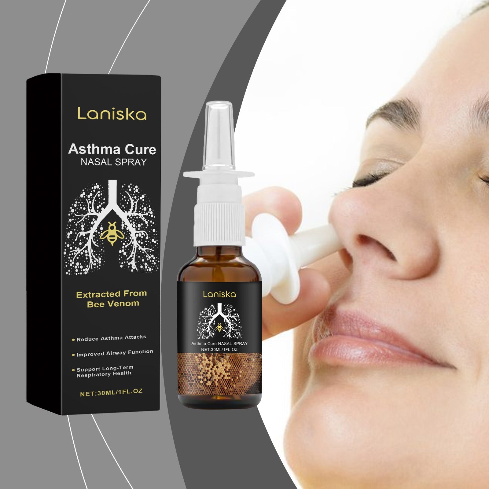 Body Care Nasal Spray, Natural Relief for Congestion, Long-Lasting Moisture ,30ml