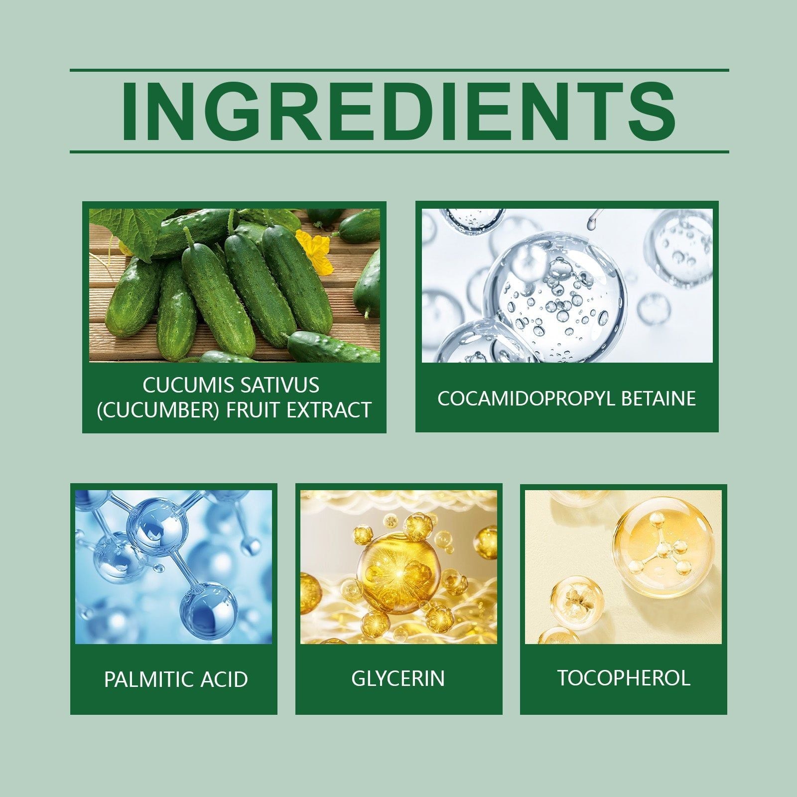 Cucumber Body Cleansing Soap, Deep Oil Control, Refreshing Skin, Long-lasting Moisturizer ,60g