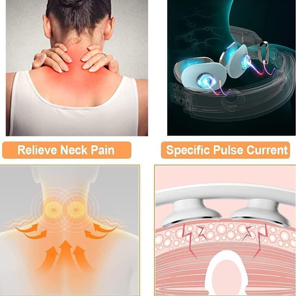 Heating Neck Massager Acupoints Lymphatic Drainage Machine