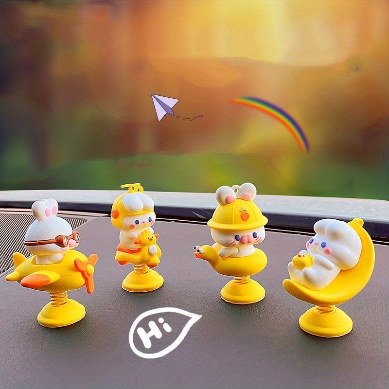 Car Dashboard Ornaments Auto Interior Decoration Accessories Cartoon Toy Doll