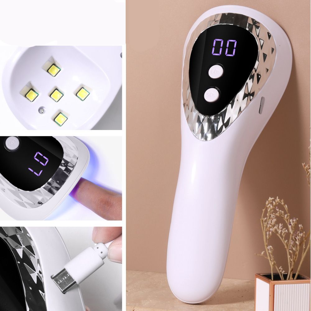 Rechargeable Handheld Nail Lamp Portable LED Handheld Nail Art Phototherapy Machine
