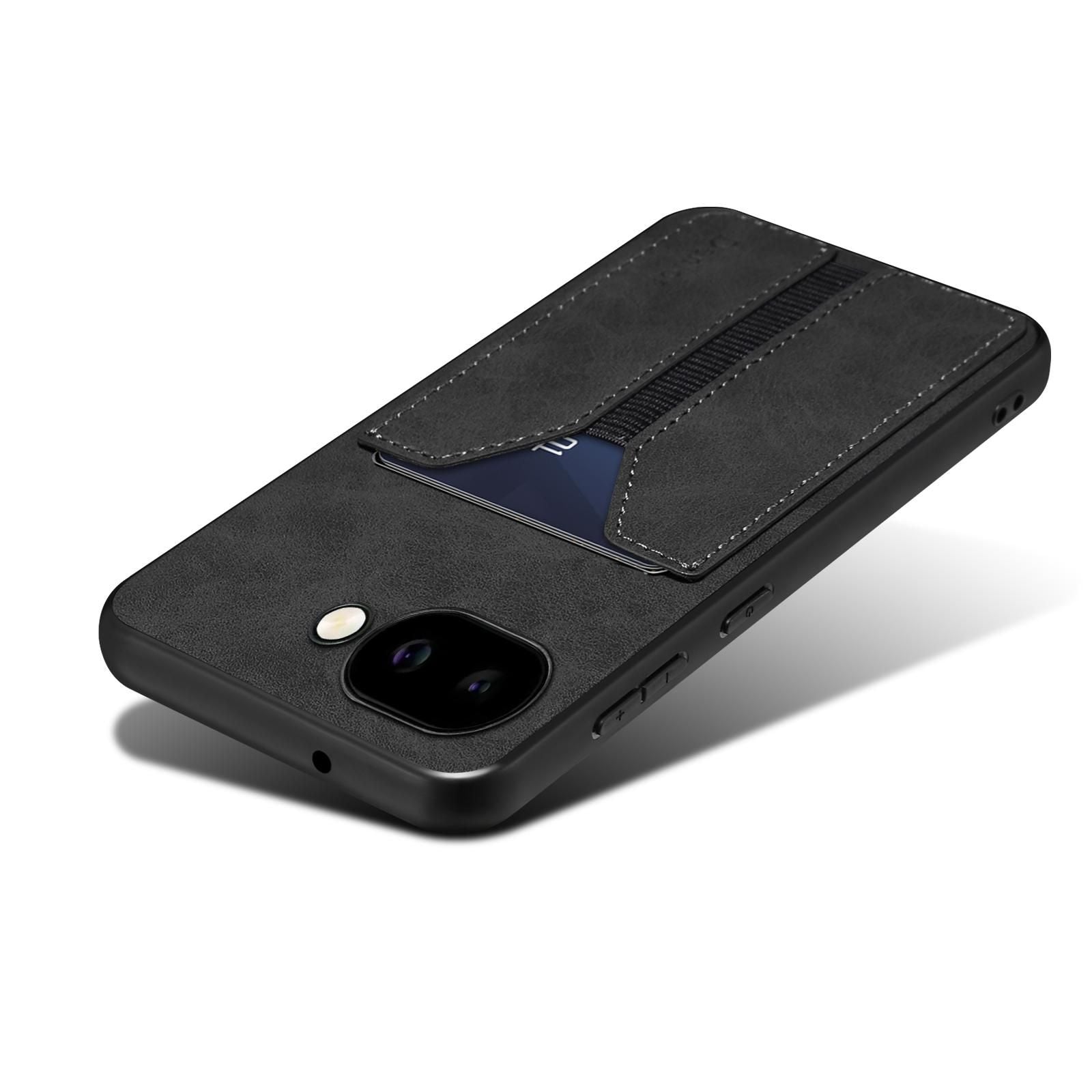 Denior DV Elastic Card Slot PU Case For Google Pixel 9a