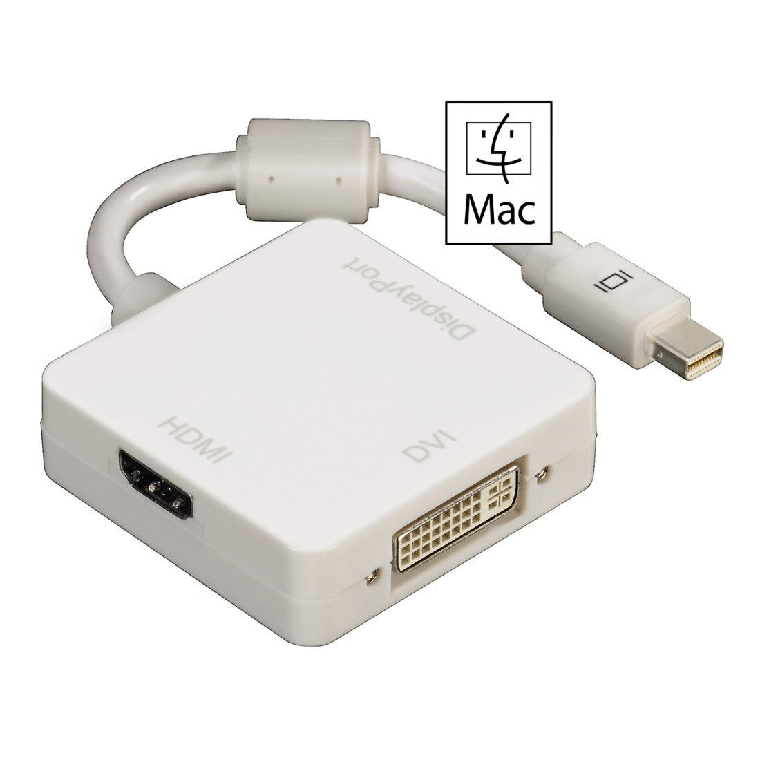 HAMA 53245 محول DisplayPort صغير 3 في 1 لـ DVI أو DisplayPort أو HDMI™-MAC