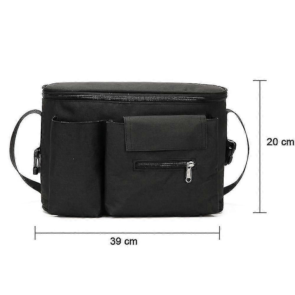 Large Capacity Universal Stroller Organizer Waterproof Insulated Cup Holder