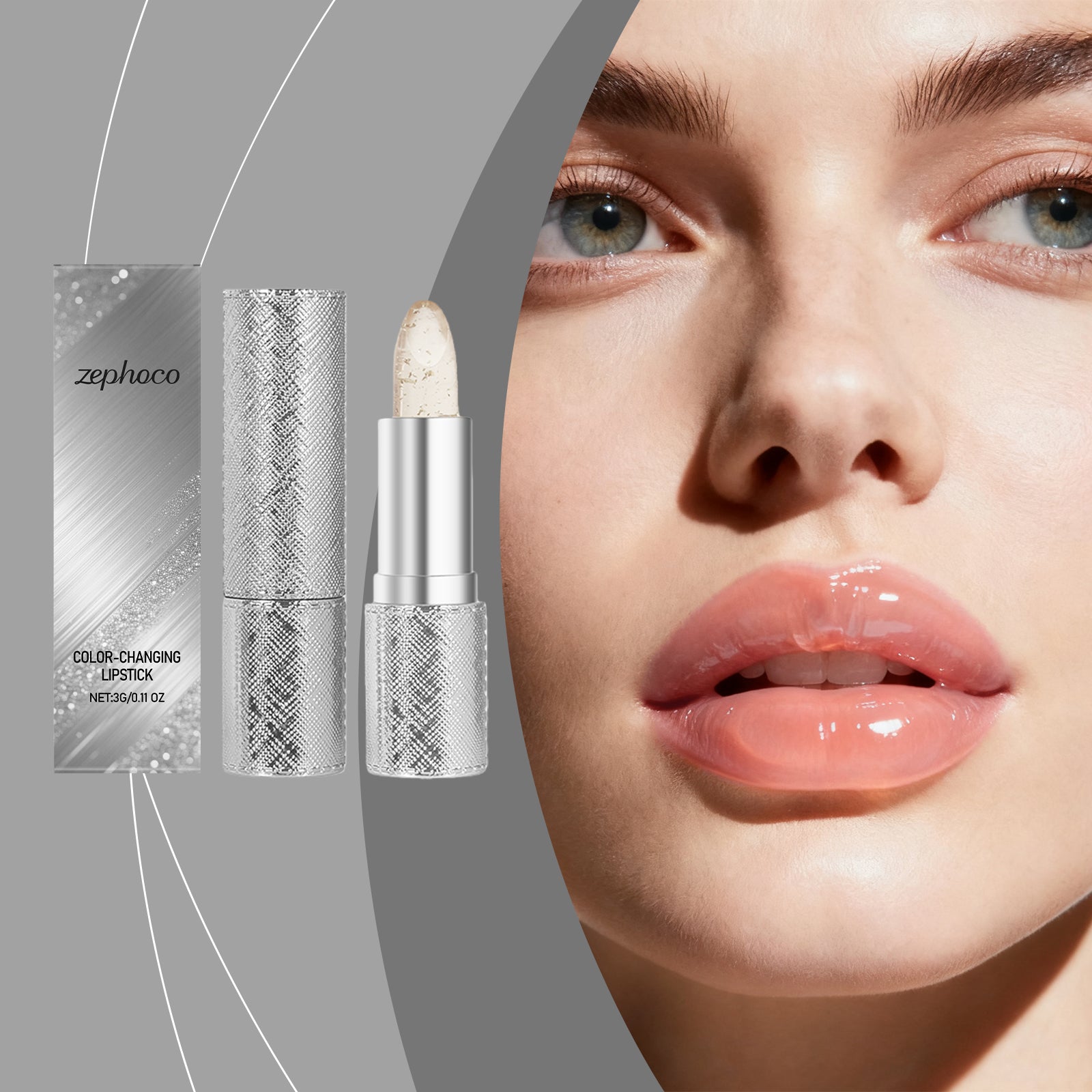 Color Changing Lipstick, Hydrating Moisturizer, Nourishing Lip Balm, Plump & Prevent Dryness ,3g