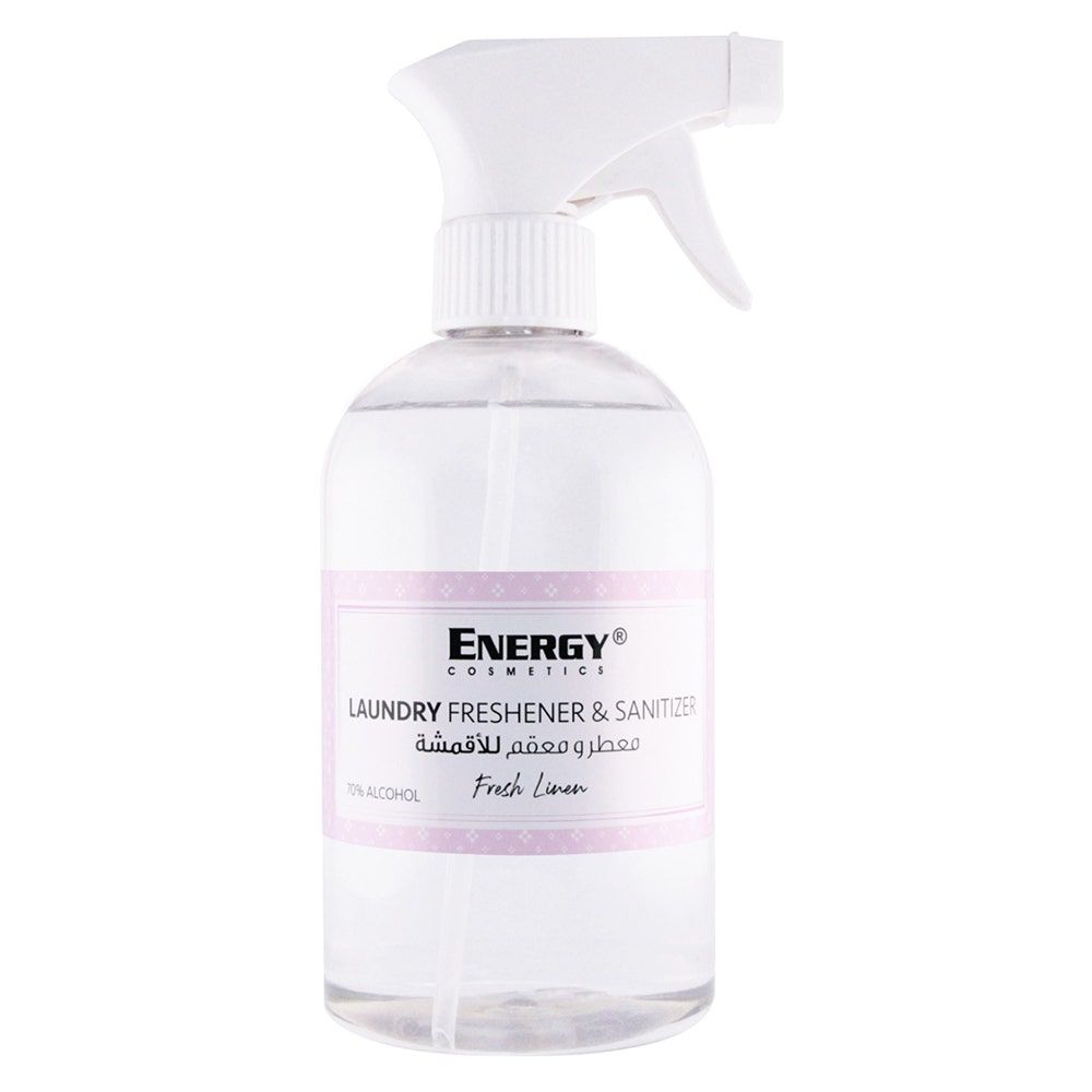Energy Cosmetics Laundry Freshener & Sanitizer, Fresh Linen, 500ml