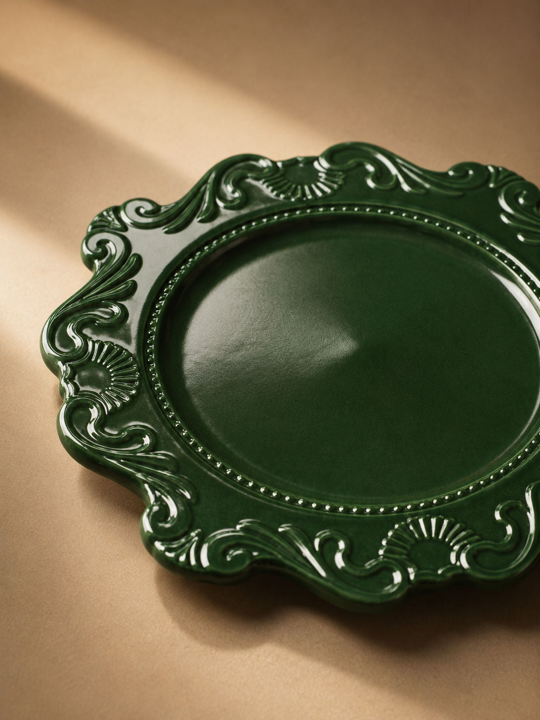 Antique Arch Handmade Unbreakable Cold Dessert Plates (Set of 6)
