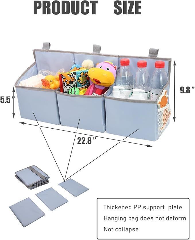 Hanging Diaper Caddy Organizer Durable Baby Organizer Diaper Stacker for Changing Table