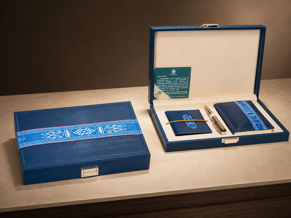 Leather Cardholder, Notebook & Pen Gift Set in Presentation Box, Assorted Colors