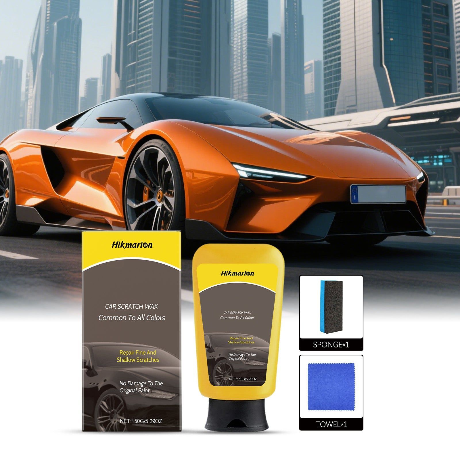 Car Scratch Wax Nano-Coating, Automotive Supplies, Scratch Repair, Shine & Protect ,1 set