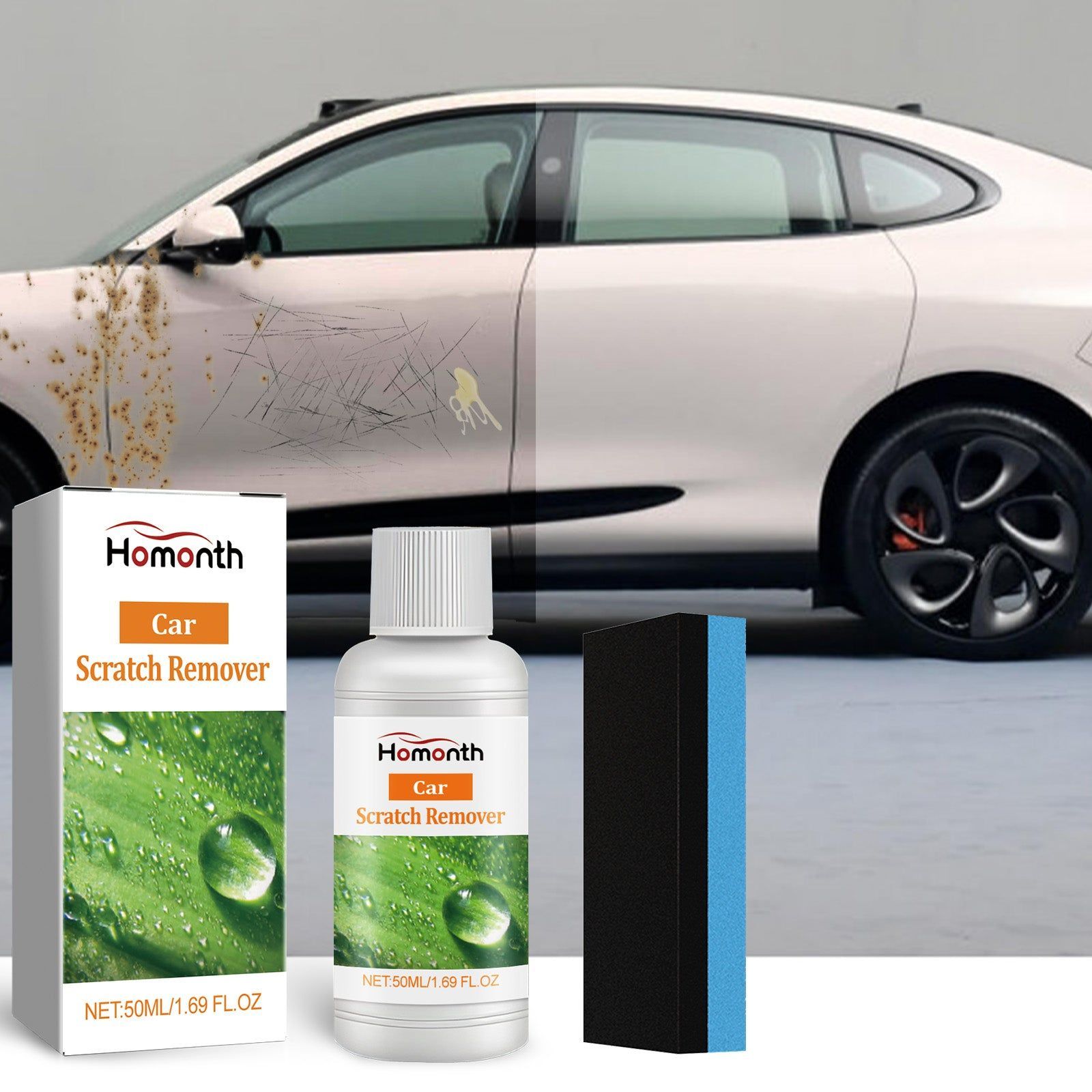 Car Scratch Repair Cream, Instant Scratch Remover, Car Paint Touch Up, Easy Scratch Fix ,1set