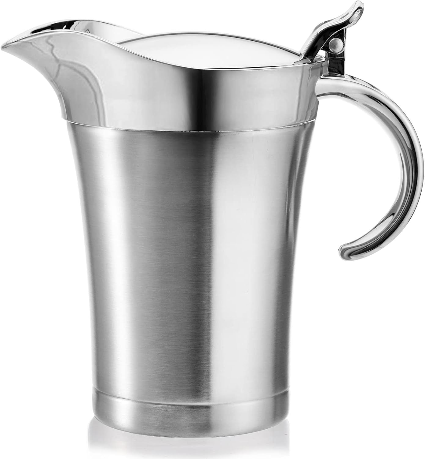 Gravy Boat Sauce Jug Stainless Steel Pot Serving Jug Thermal Double Wall Gravy Pot