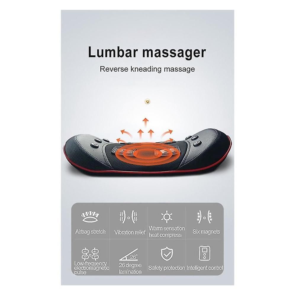 Electric Waist Massager With Lumbar Traction For Back Pain Relief