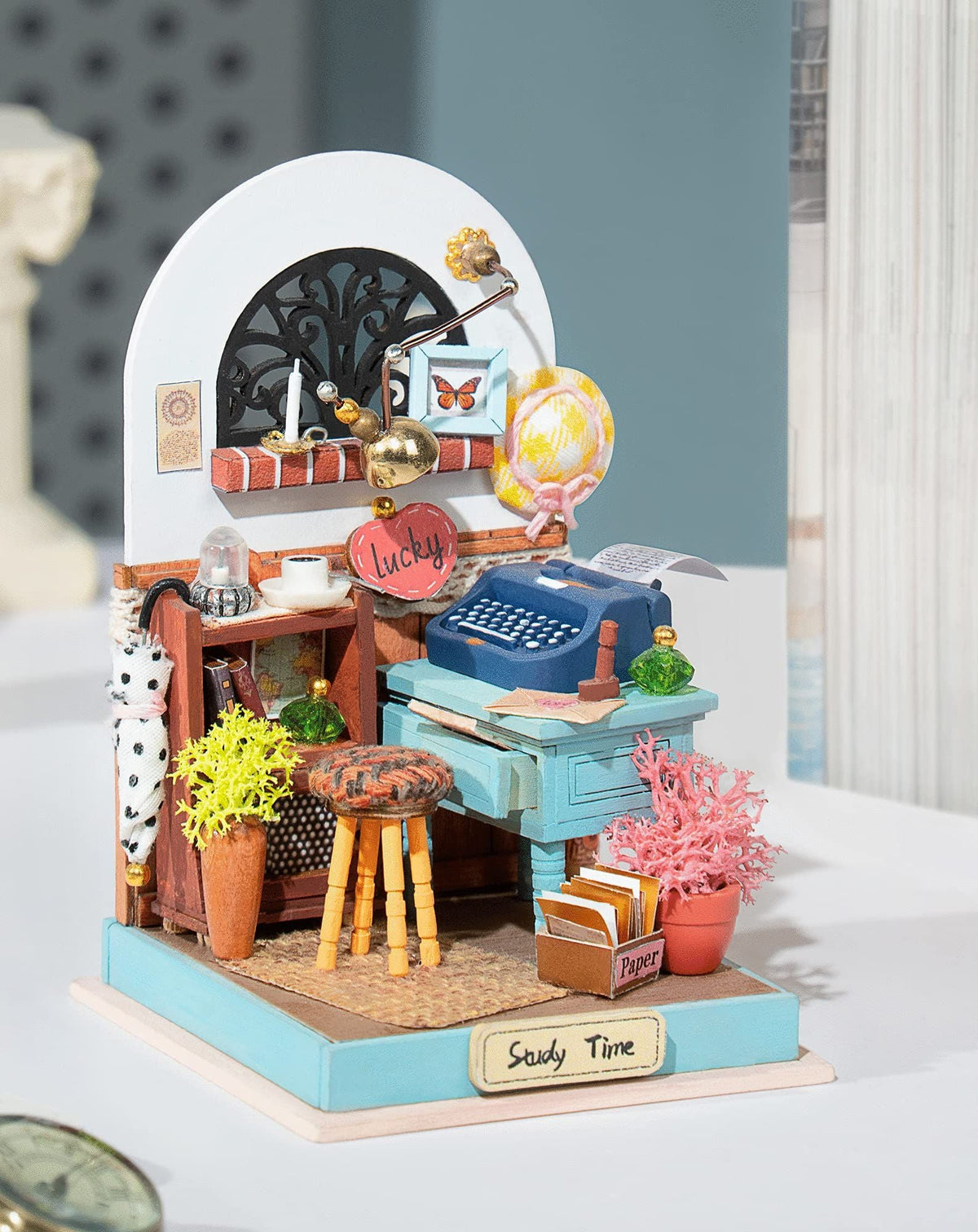 DIY Dollhouse Miniature Kit Mini House Assembly Toy Puzzle Wooden Craft Gifts
