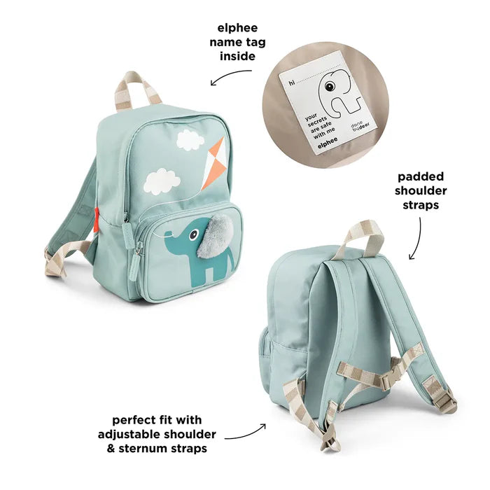 Done By Deer Kids Canvas Backpack Elphee Blue