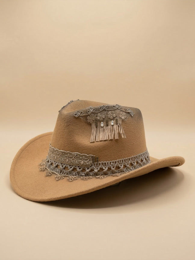 By Carmenzo Boho Dentelle hat