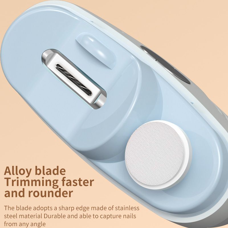 Electric Nail Clipper Rechargeable Nail Trimmer with Light for Elder Children
