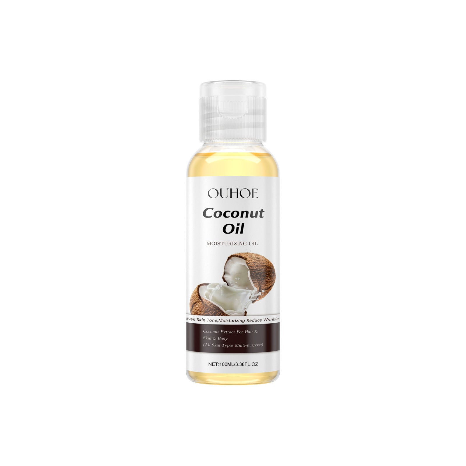Coconut Essential Oil for Moisturizing and Replenishing Skin, Hair, Brightening, Hydrating ,100ml
