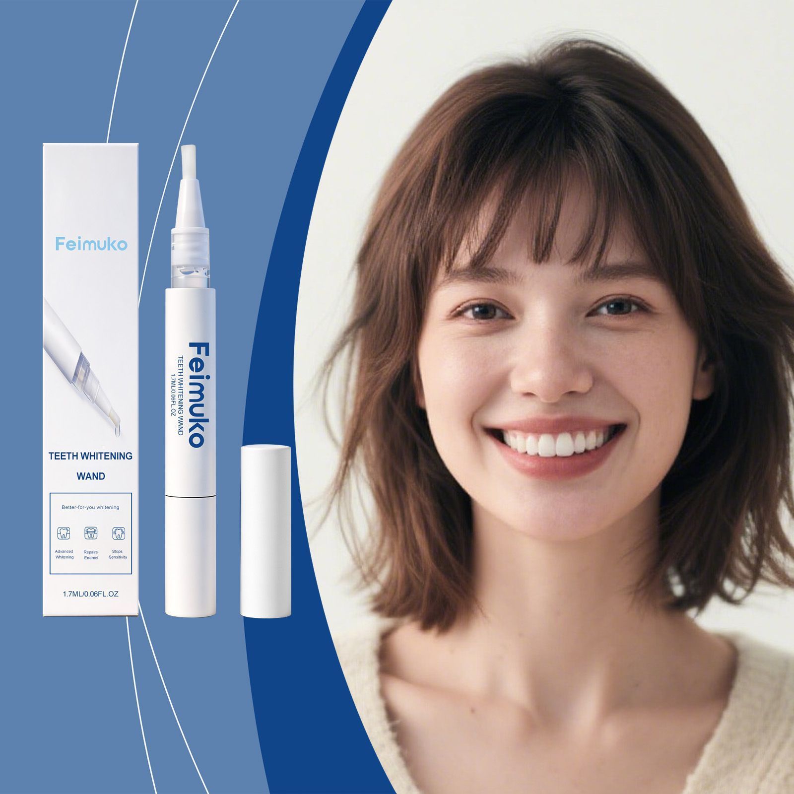 Teeth Whitening Pen Stain Removal Gel 1.7ml