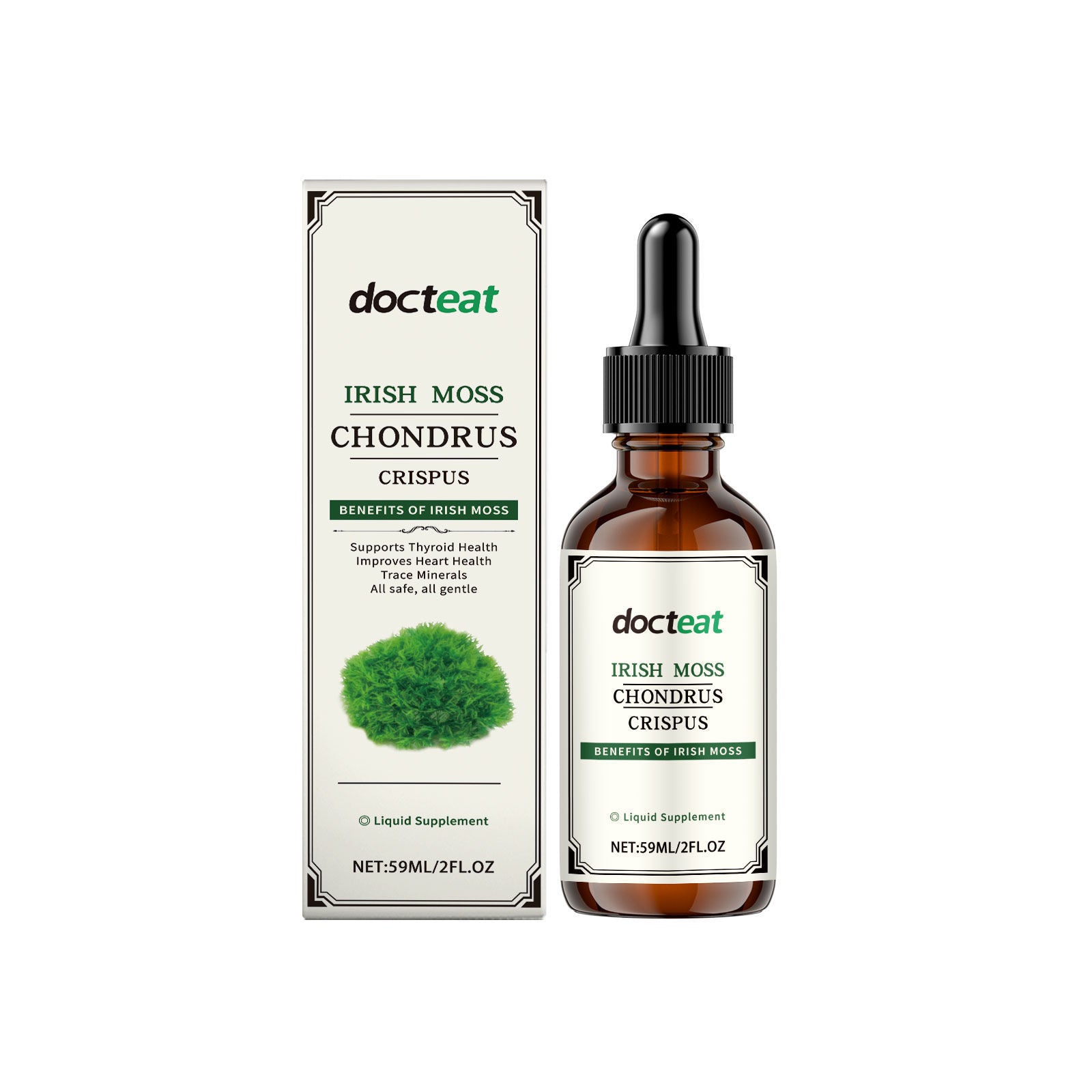 Moss Dietary Supplement Drops, Natural Body Care, Boost Vitality, Easy to Use ,59ml