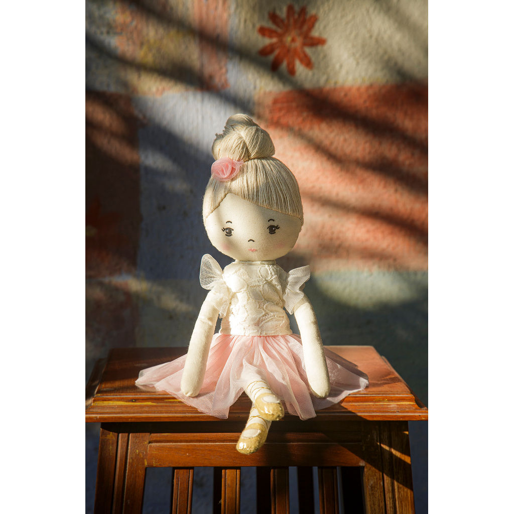 Prima Ballerina Stella Doll – Handmade Cotton Ballet Doll for Kids