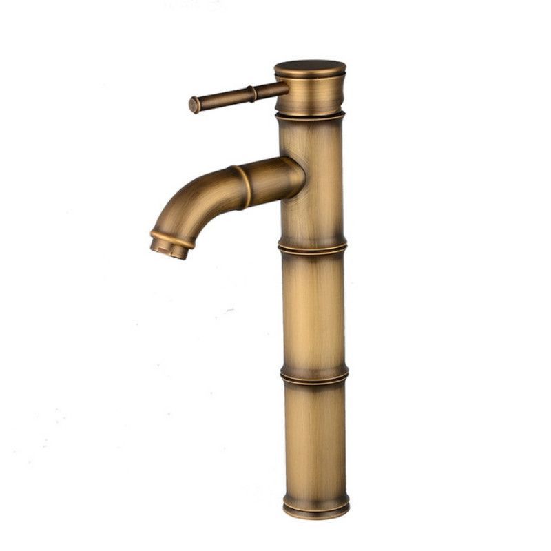Antique Retro Hot Cold Water Copper Faucet Elbow 3 Knots
