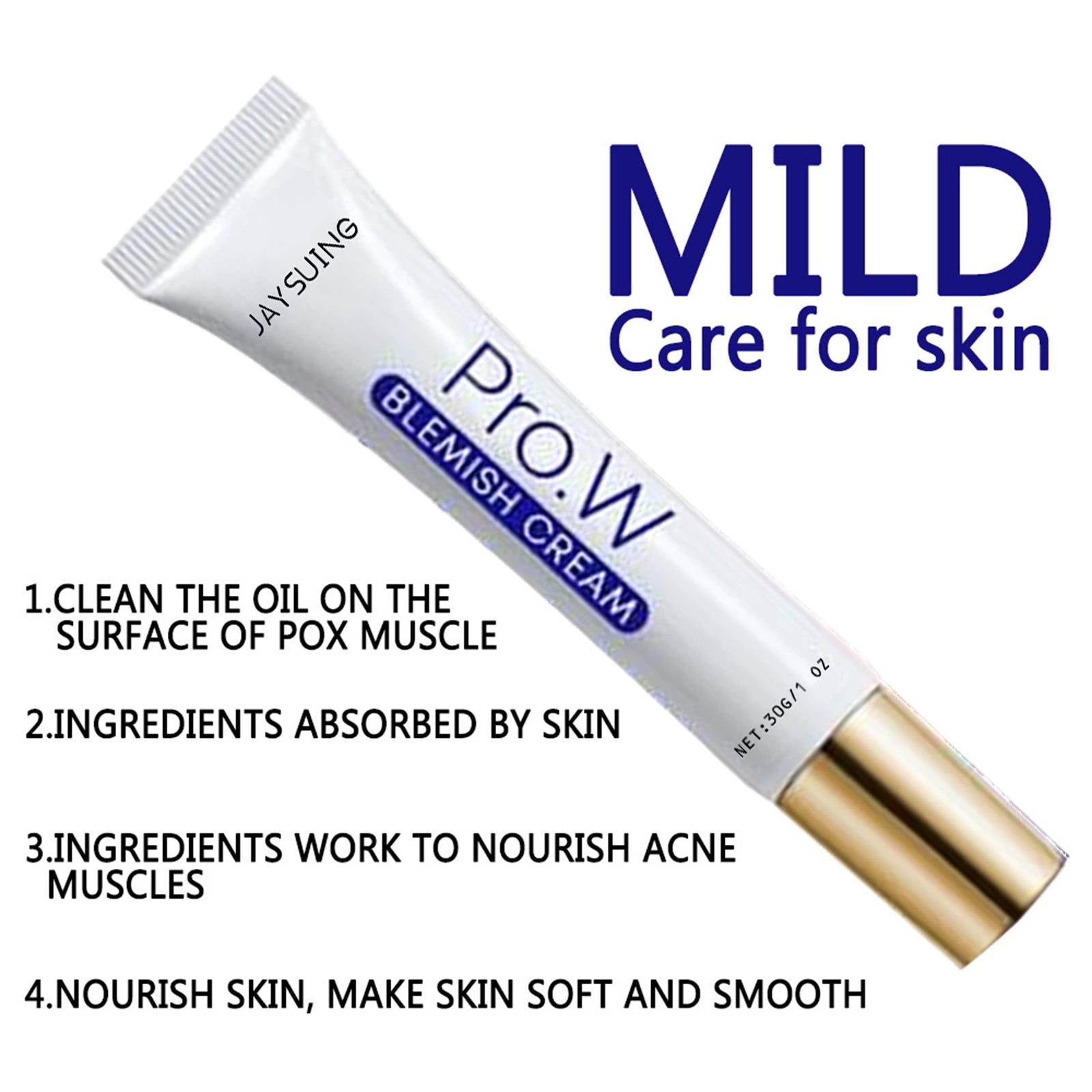 Reduce Acne Marks Fast, Hydrating Spot Cream for Clear Skin, Gentle & Effective ,30g