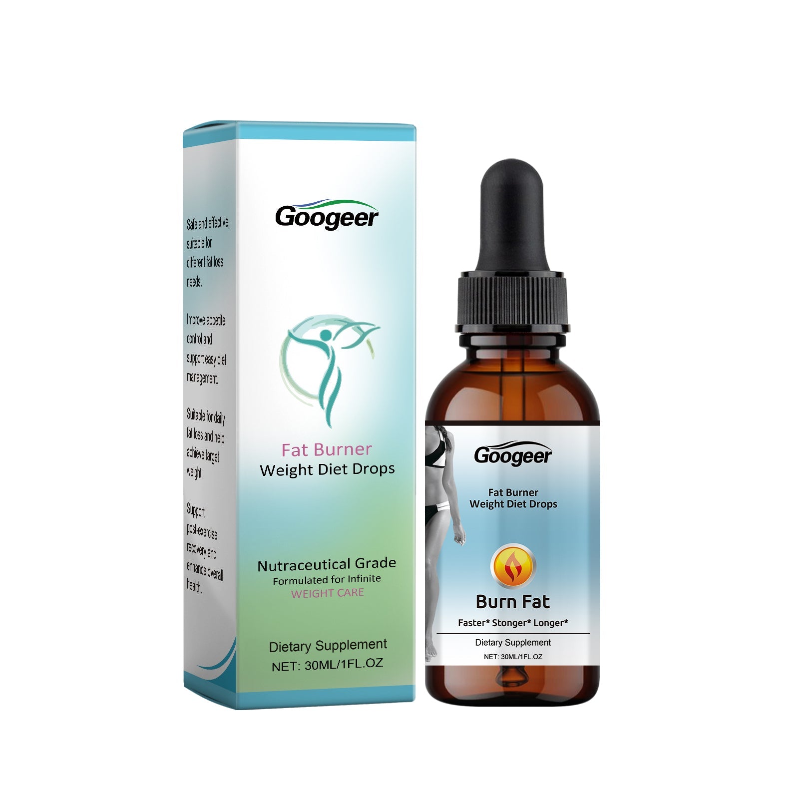 Boost Your Body Care with Fat Burning Shaping Drops, Natural Metabolism Support ,30ml