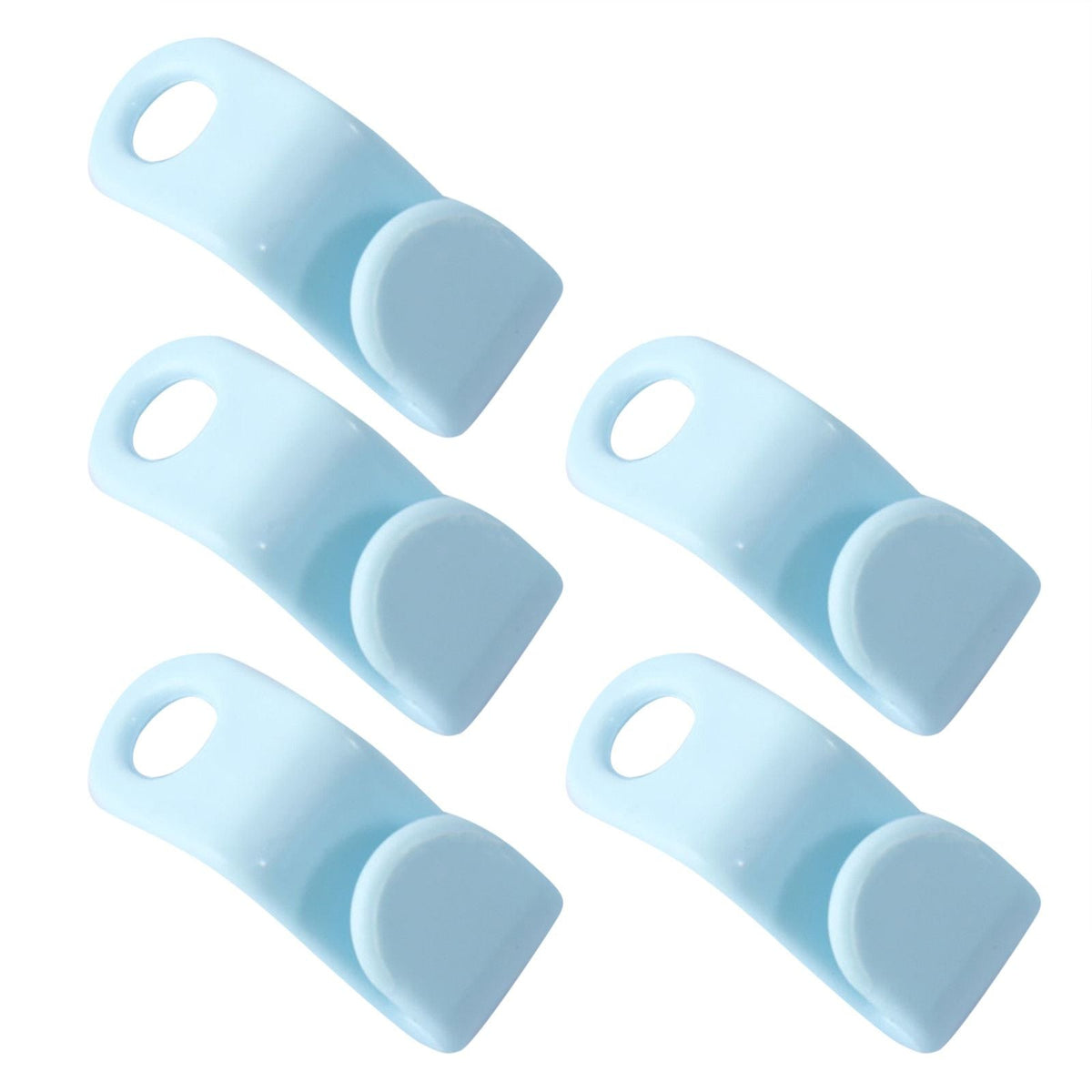 50pcs Home Hanger Connection Hook Plastic Stackable Link Buckle Hook For Clothes Closet