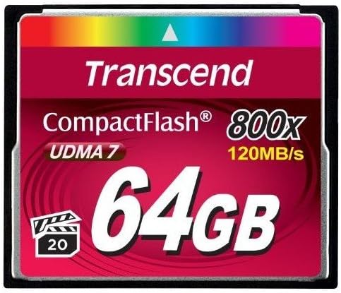Transcend TS128GCF800, 128GB, CF Card, MLC,R:120MB/s