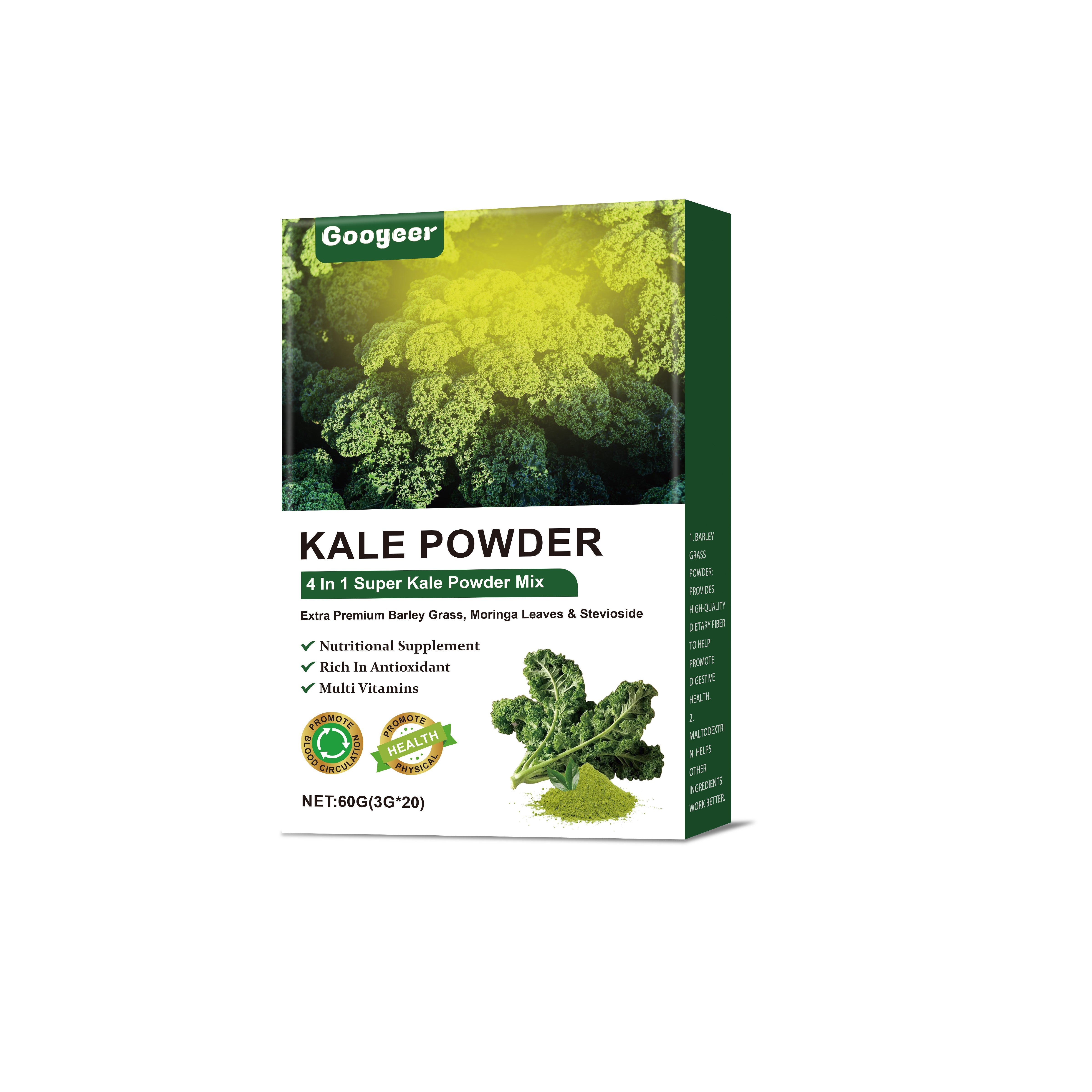 Kale Powder Body Care, Digestive Health Boost, Natural Superfood, Easy to Use ,60g