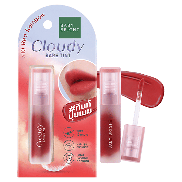 CLOUDY BARE TINT 2.6G BABY BRIGHT (M) #10 RED RAINBOW