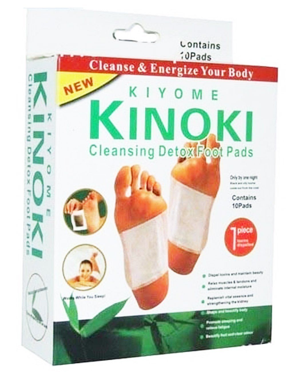 Detox Foot Pads Herbal Cleansing Foot Patch Body Toxins Feet Slimming Health Care