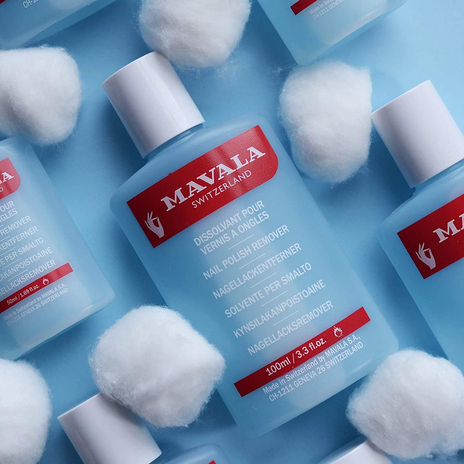 Mavala Nail Polish Remover Blue, 100ml