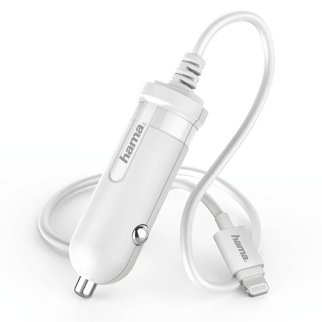 HAMA 138283 "Easy" Car Charger for Apple iPhone/iPod with Lightning Connection