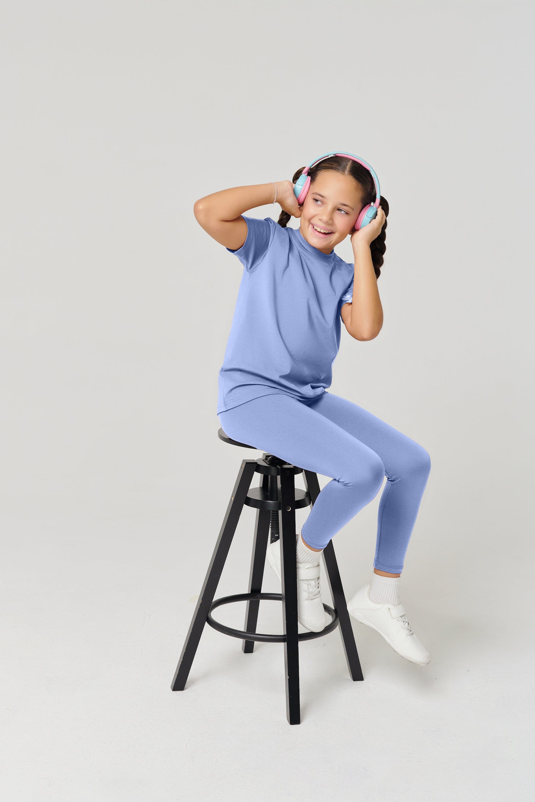 بنطال ضيق كلاسيكي للأطفال من MULU - أزرق فاتح