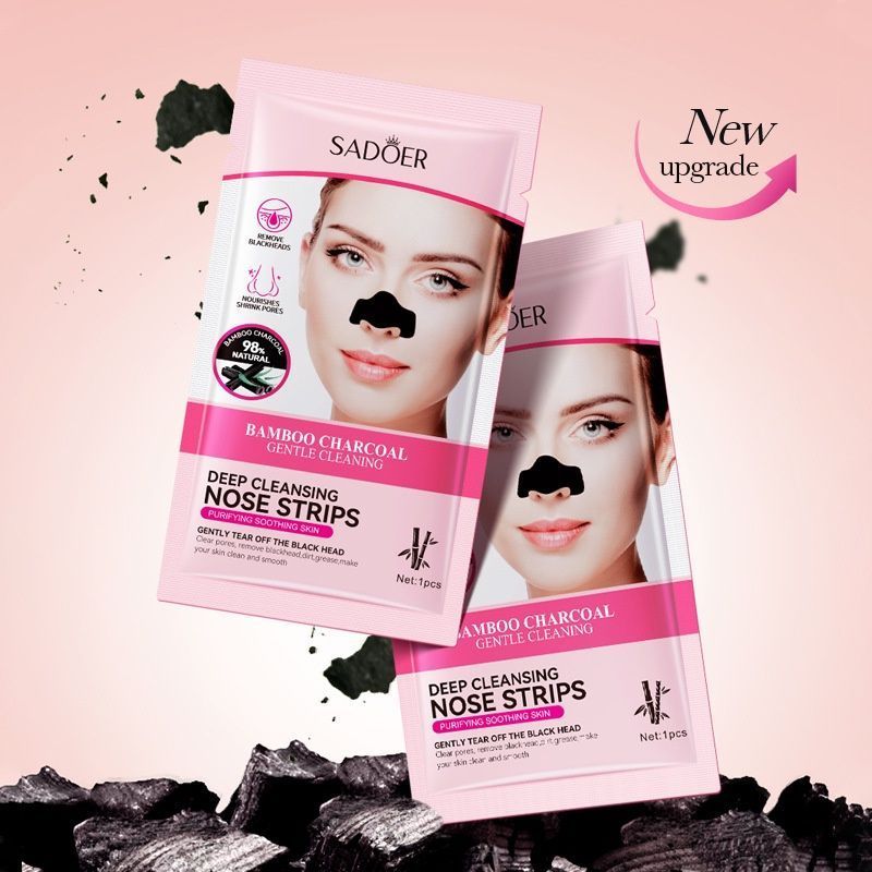 Bamboo Charcoal Deep Cleansing Nose Strips for Blackhead Removal - SD57911