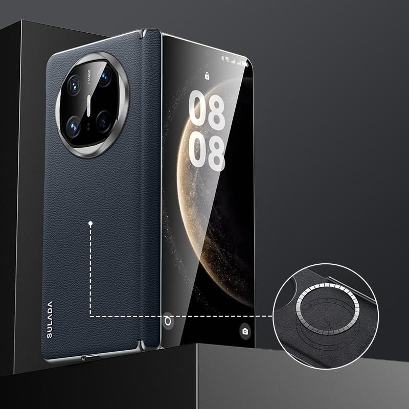 Frameless Leather Hybrid PC Case For Huawei Mate X6