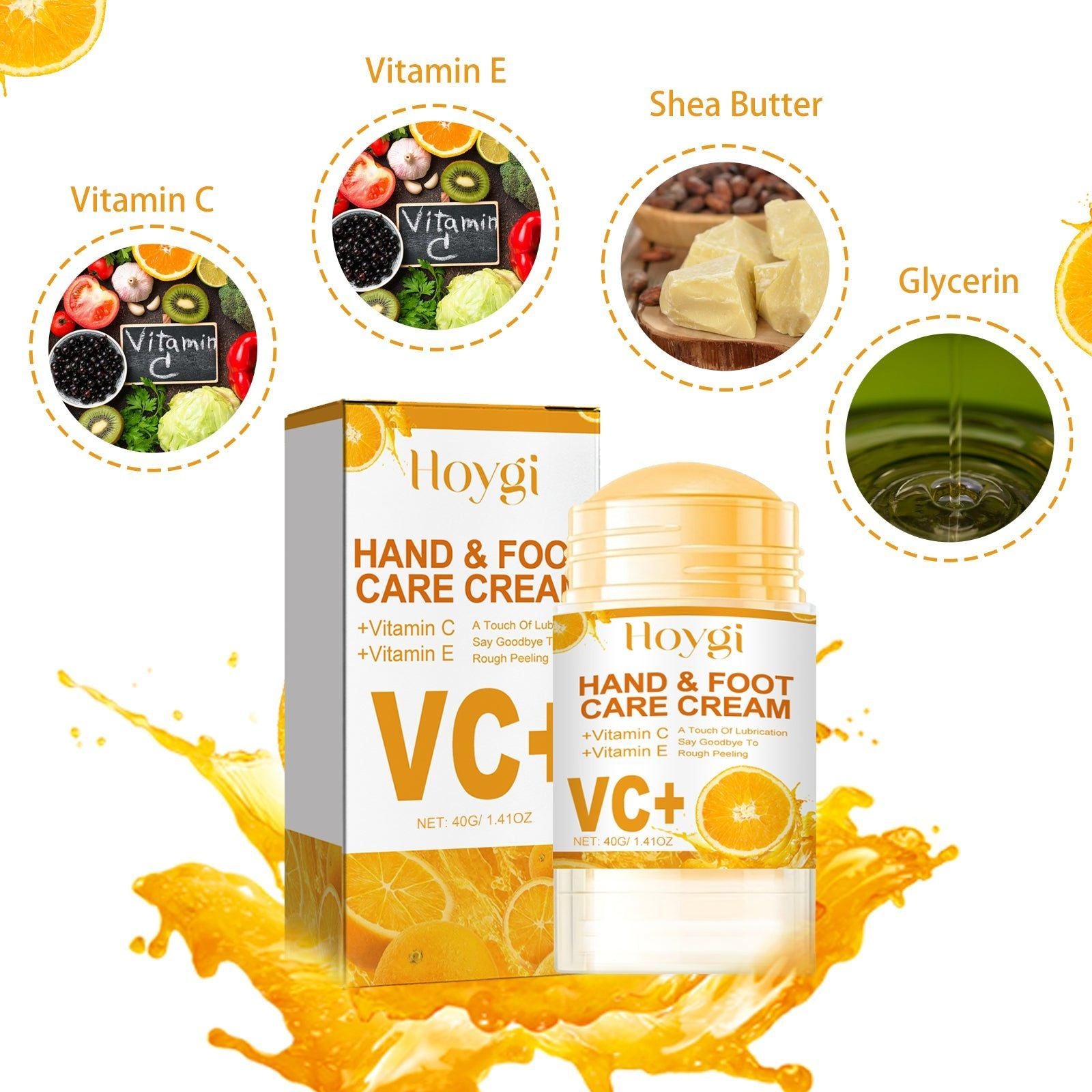 Nourishing Hand and Foot Cream, Moisturize Dry Skin, Anti-Cracking, Hydrating, Repair ,40g