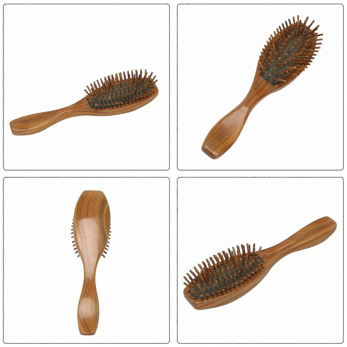 Sandalwood Hair Brush Wooden Natural Handmade Massage with Gift Box