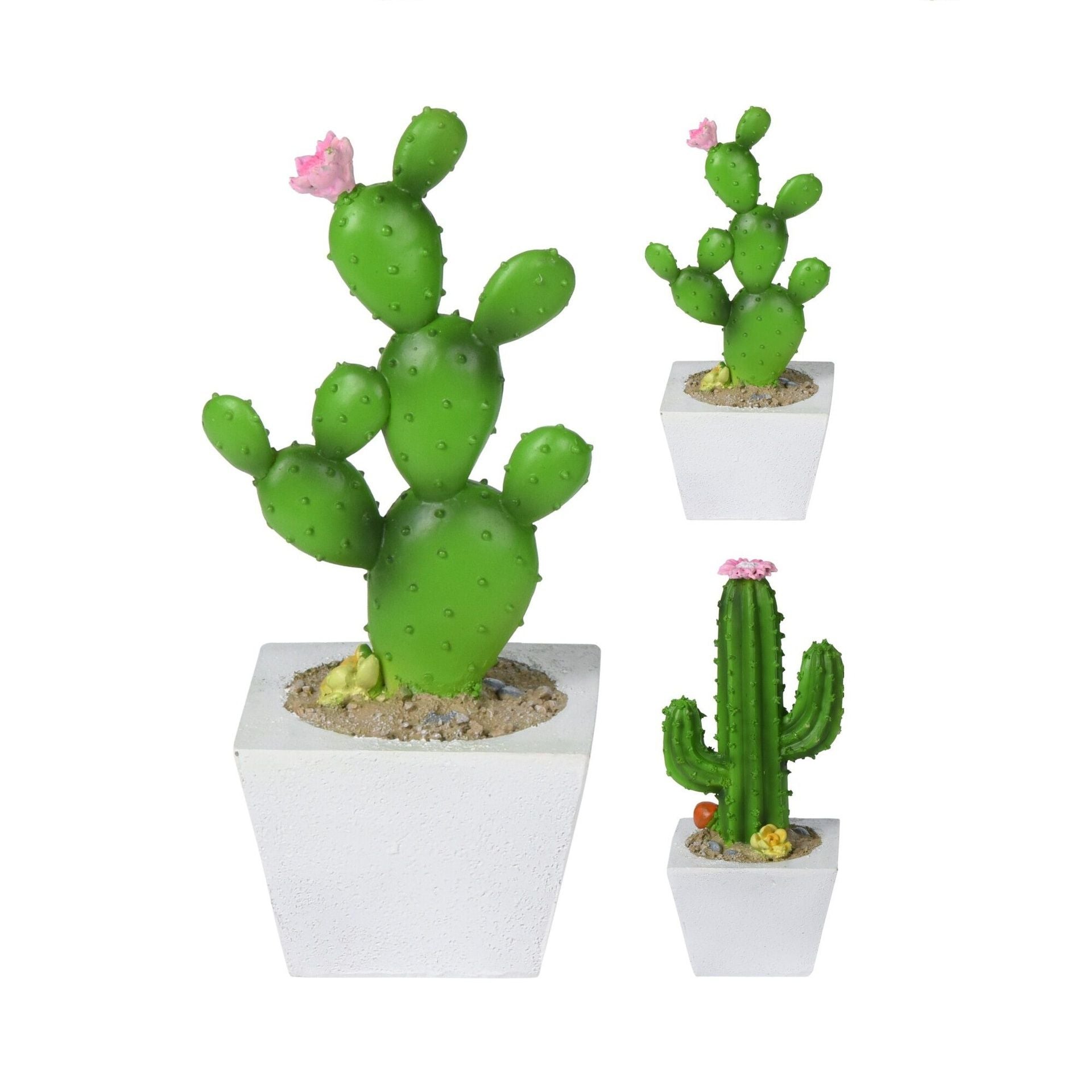 Casabella Artificial Cactus in Pot, 4 Assorted Designs