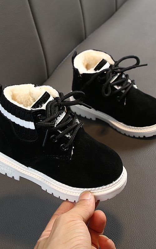 Kids Winter Martin Boots Children Plush Snow Shoes Toddler Warm Ankle Shoes