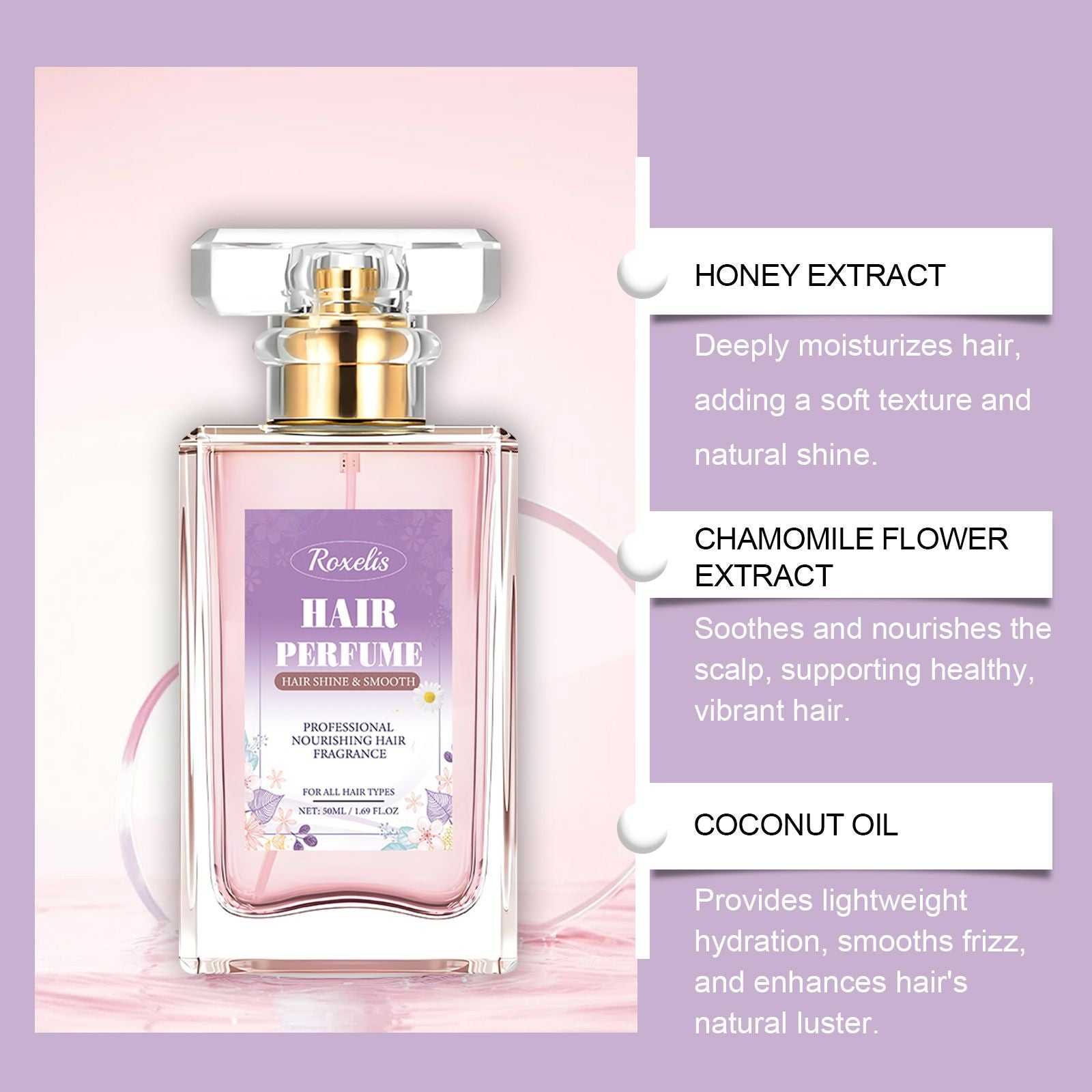 50ml Chamomile Hair Perfume with Hydrating and Fresh Scent